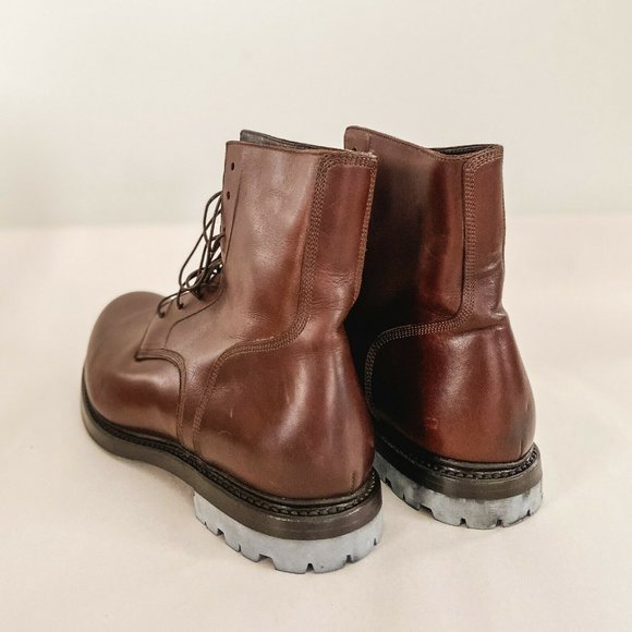 Franceschetti Brown Italian Leather Boots Brand New With Box US Size 10 NIB main image 5